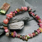 Watermelon Bicolor Tourmaline Genuine Bracelet ~ 7 Inches ~ 8mm Tumbled Beads