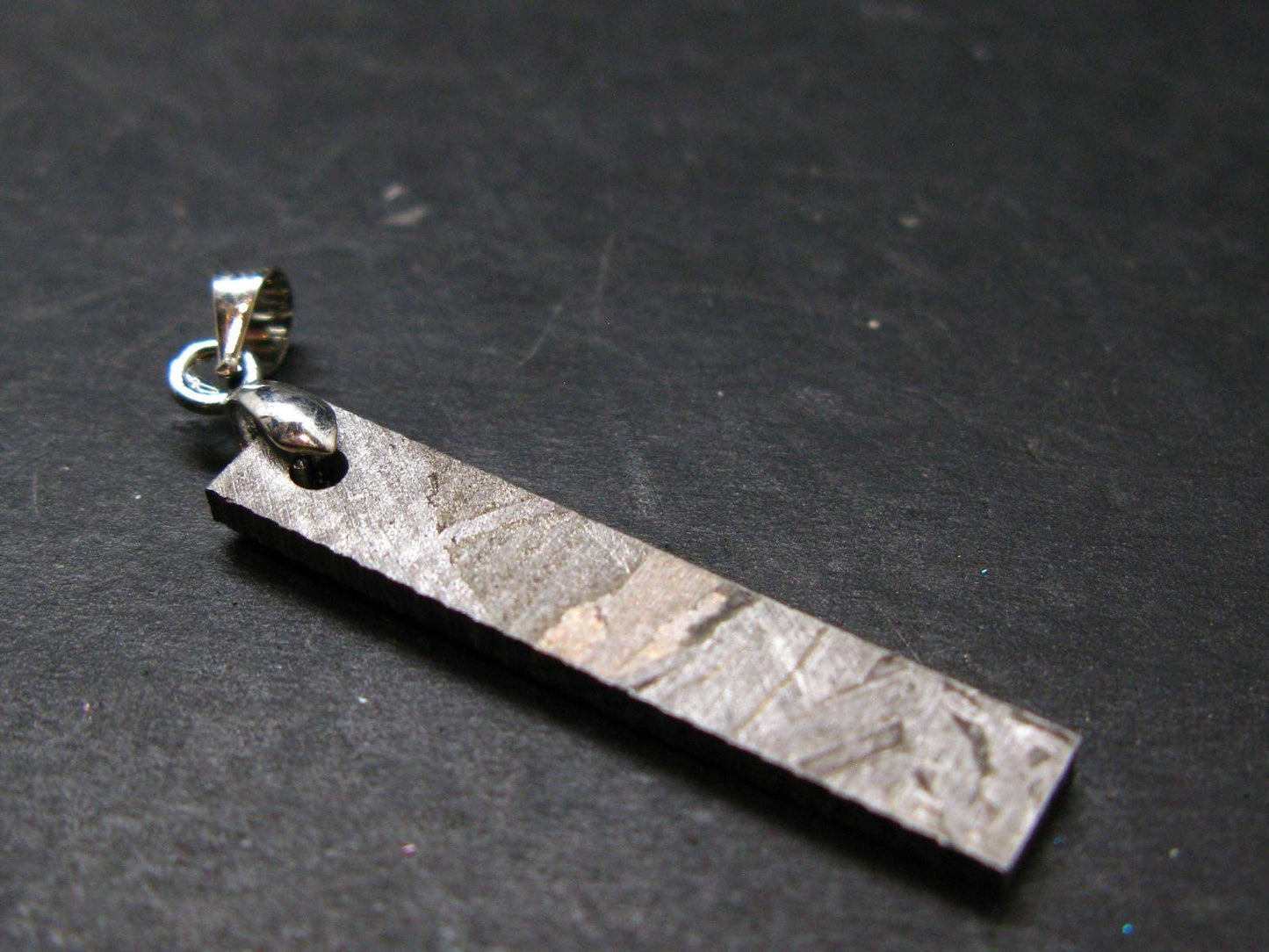 Muonionalusta Meteorite Pendant from Sweden - 1.6" - 2.78 Grams