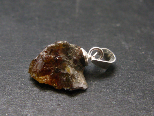 Sphalerite 925 Silver Pendant from Spain - 0.6" - 5.80 Grams