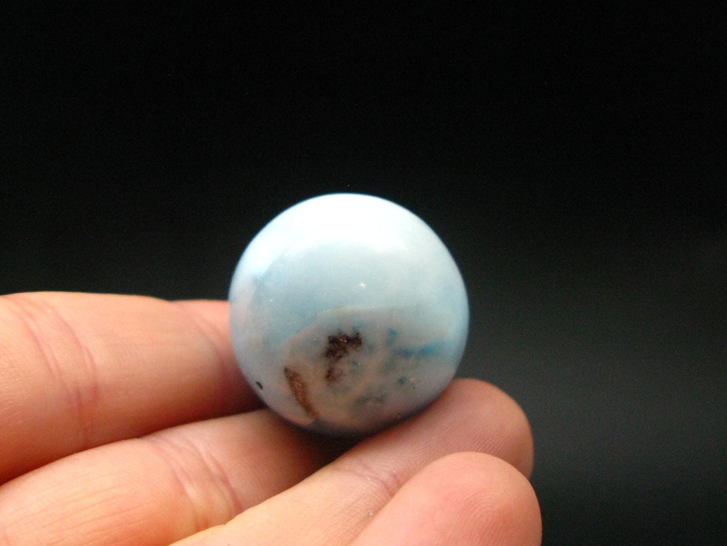 Larimar Sphere From Dominican Republic - 0.9" - 19.16 Grams