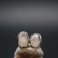 Natrolite Stud Earrings Sterling Silver From Russia - 1.18 Grams