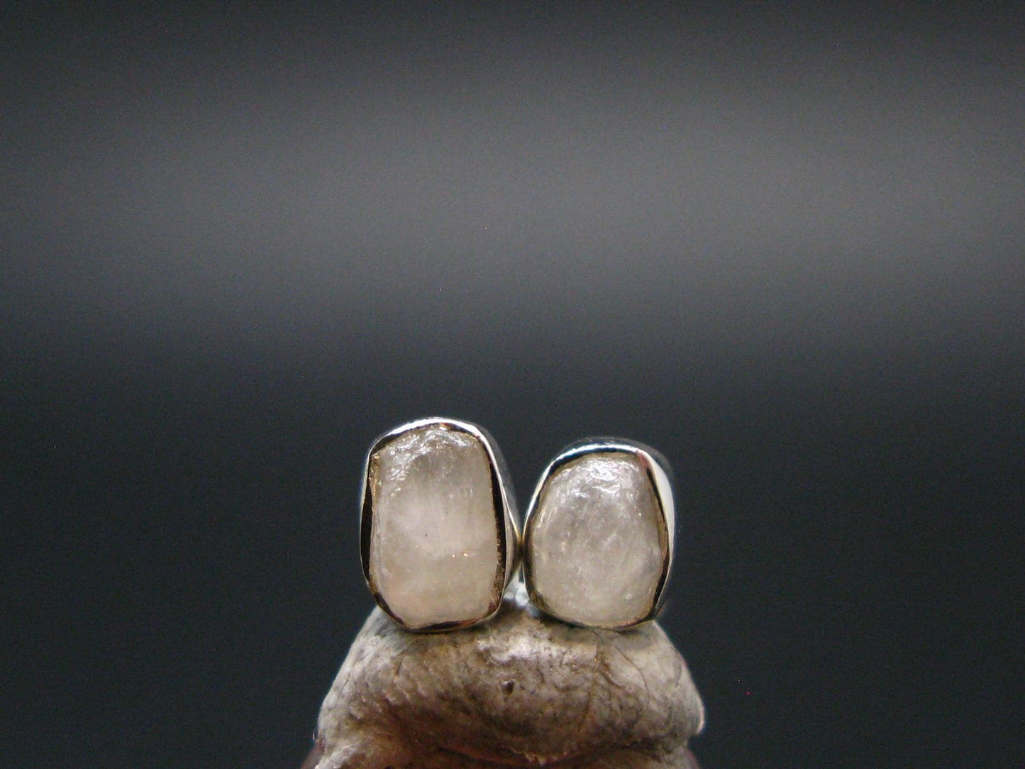 Natrolite Stud Earrings Sterling Silver From Russia - 1.18 Grams