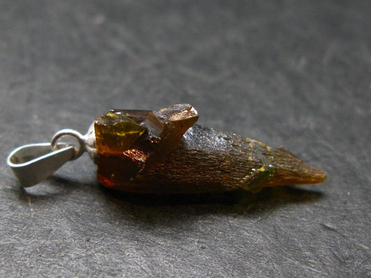 Zincite Zinkite Crystal 925 Silver Pendant From Poland - 1.0" - 2.44 Grams