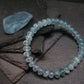 Blue Topaz Genuine Bracelet ~ 7 Inches ~ 8mm Rondelle Beads