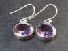 Orchid St. Valentine Gem!! Faceted Natural Amethyst 925 Sterling Silver Drop Earrings - 0.9" - 4.5 Grams