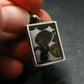 Brahin Meteorite Slice With Olivine Pallasite Pendant from Belarus - 1.1" - 2.95 Grams