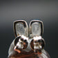 Natrolite Stud Earrings Sterling Silver From Russia - 1.15 Grams