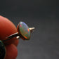 Natural Cabochon Opal 925 Sterling Silver Ring from Ethiopia - 1.64 Grams - Size 7