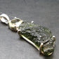 Moldavite & Libyan Tektite Silver Pendant - 2.0" - 7.1 Grams