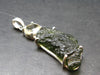 Moldavite & Libyan Tektite Silver Pendant - 2.0" - 7.1 Grams