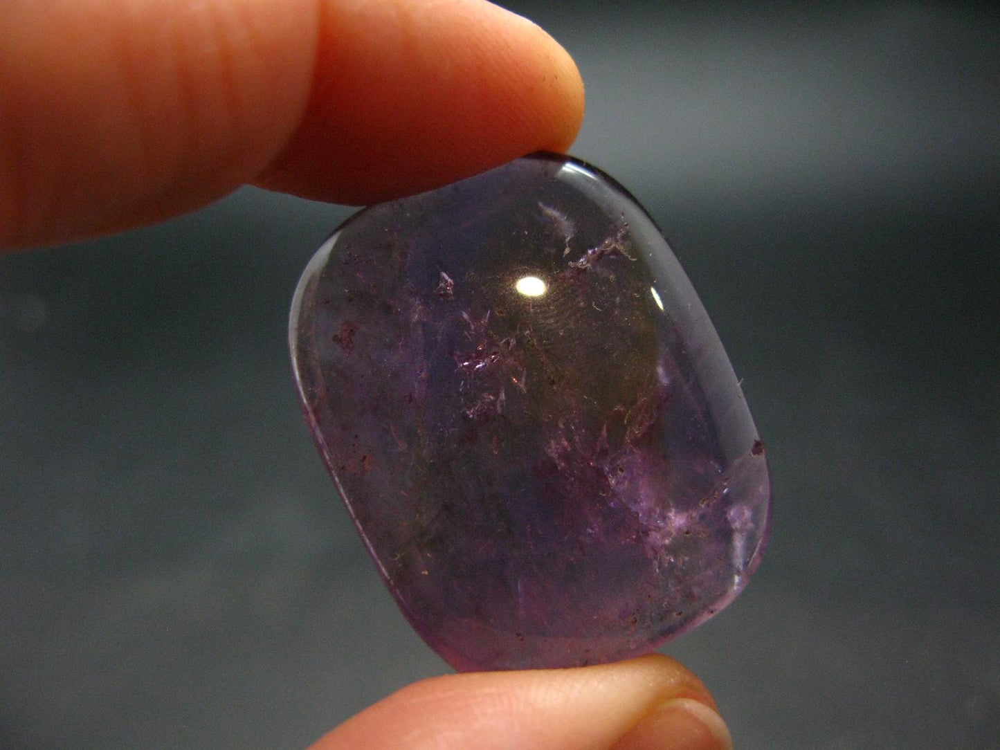Rare Ametrine (Amethyst + Citrine) Tumbled Stone From Bolivia - 1.2" - 14.24 Grams