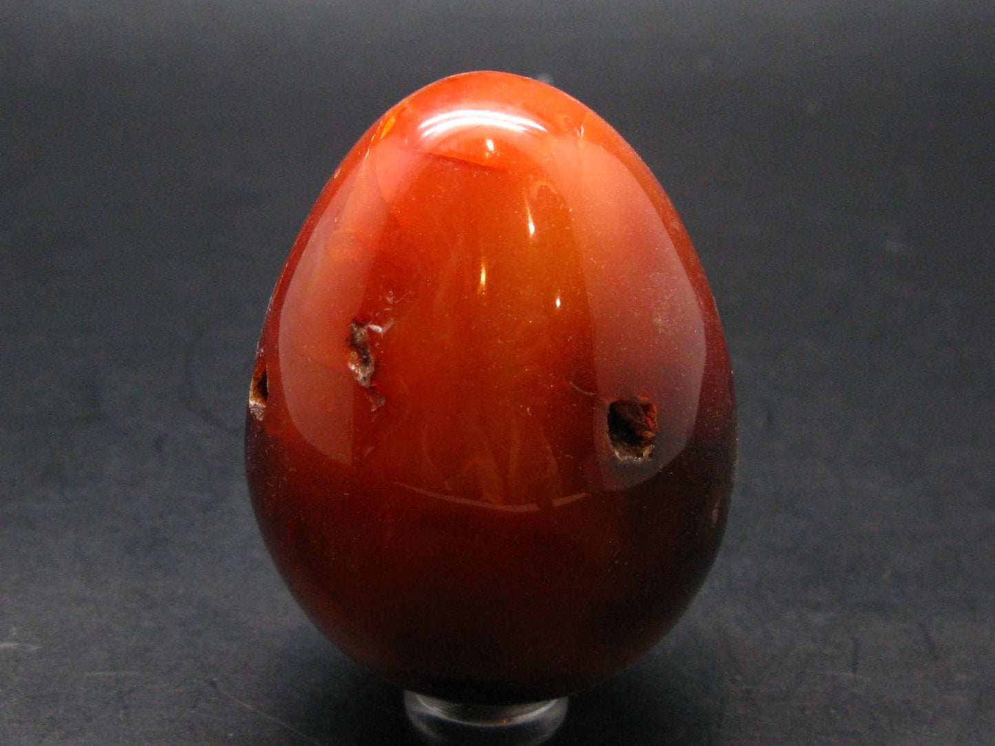 Carnelian Agate Egg From Madagascar - 2.3"