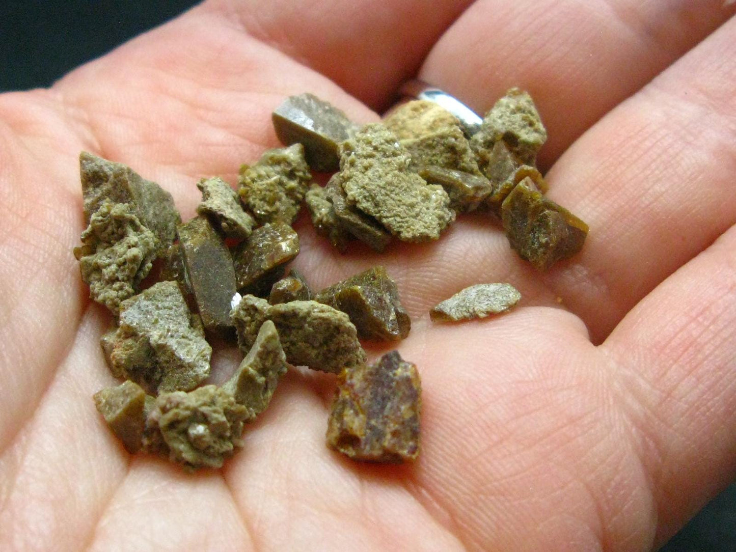 Rare Lot of 25 Monazite Crystals From Brazil - 8.70 Grams