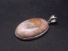 Rare Pink Tugtupite Sterling Silver Pendant From Greenland - 1.6" - 7.3 Grams