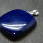 Lapis Lazuli Silver Pendant From Afghanistan - 1.2" - 6.48 Grams