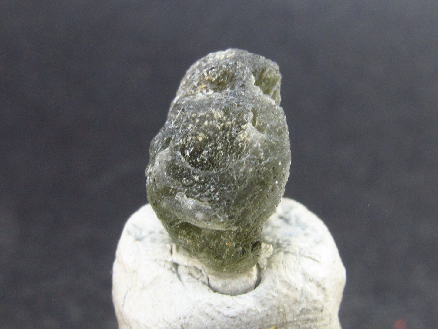 Moldavite Tektite Raw Piece from Czech Republic - 0.4" - 5.05 Carats - 1.01 Grams
