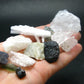 Synergy 12 Set Phenakite Moldavite Natrolite Petalite Danburite Tektite Scolecite Herderite Tanzanite Brookite 71.31 Gr