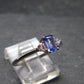 Tanzanite (Zoisite) Sterling Silver Ring - 1.79 Grams - Size 7.75