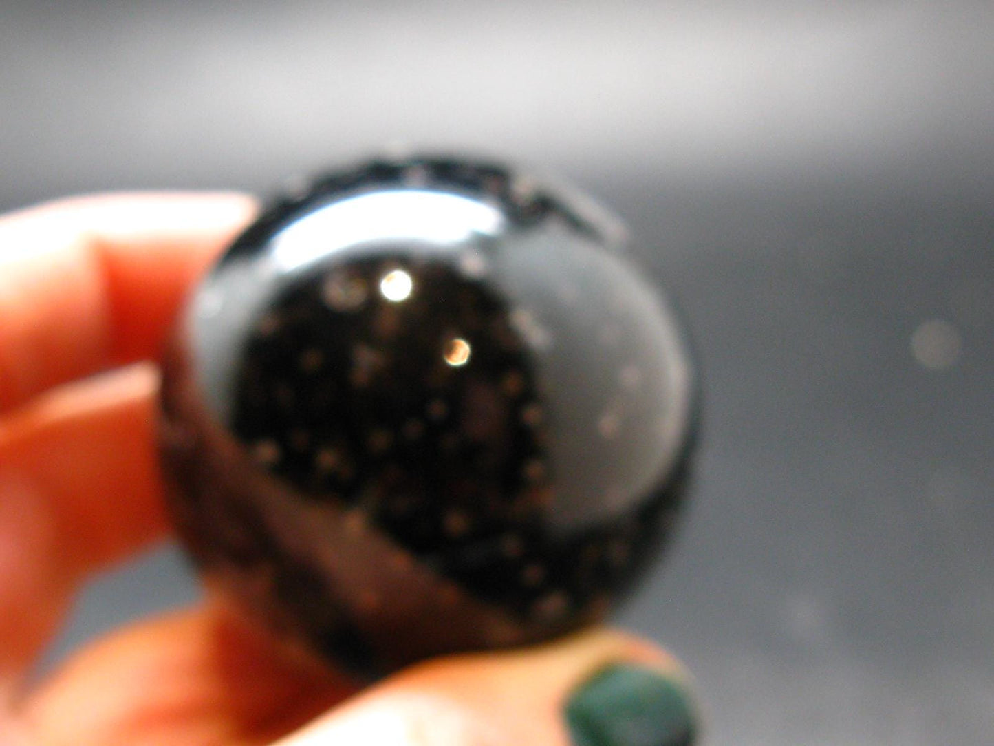 Incredible Cintamani Stone Pearl of Fire Sphere Ball from Indonesia - 1.9" - 132.11 Grams