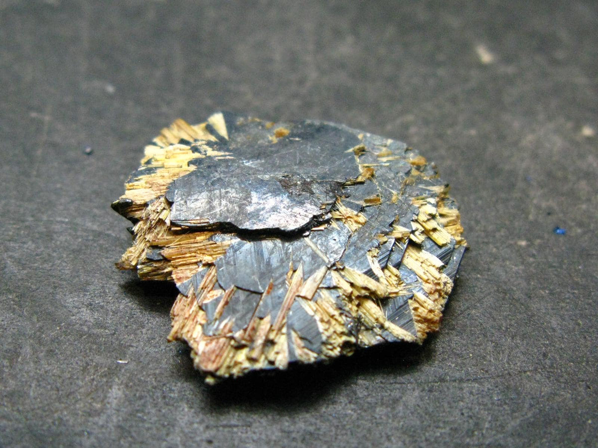 Large Hematite and Rutile Cluster from Brazil - 0.9" - 4.74 Grams