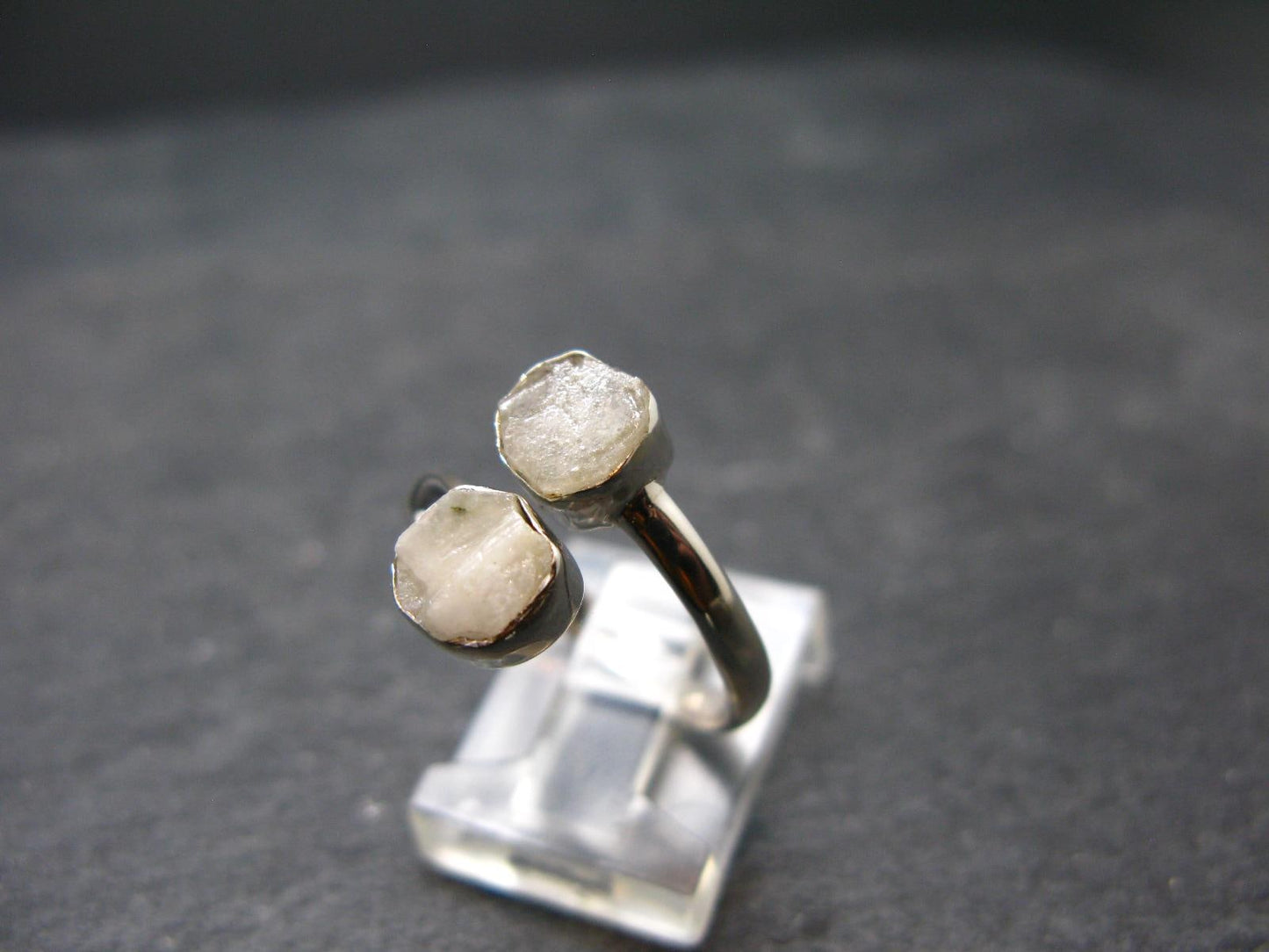 Phenakite Phenacite Crystal Silver Ring From Russia - Size 7 - 2.48 Grams