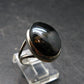 Real!! Very Rare Nuumite Nuummite Sterling Silver Ring from Greenland - 7.0 Grams - Size 6