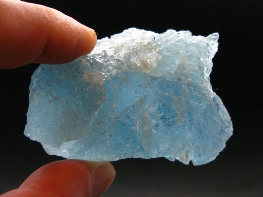Gem Aquamarine Etched Crystal Blue Beryl From Brazil - 106.59 Grams - 2.7"
