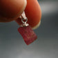 Rhodochrosite Sterling Silver Pendant From Alma Colorado, USA - 0.6" - 0.92 Grams
