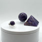 Beautifully Round Charoite Sterling Silver Ring - Size 8