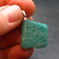 Rare Amazonite Silver Pendant From Russia - 1.1"