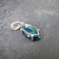 Rare Black Opal Sterling Silver Pendant from Australia - 0.7" - 1.04 Grams