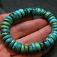 Turquoise Genuine Untreated Bracelet ~ 7 Inches ~ 12mm Rondelle Beads