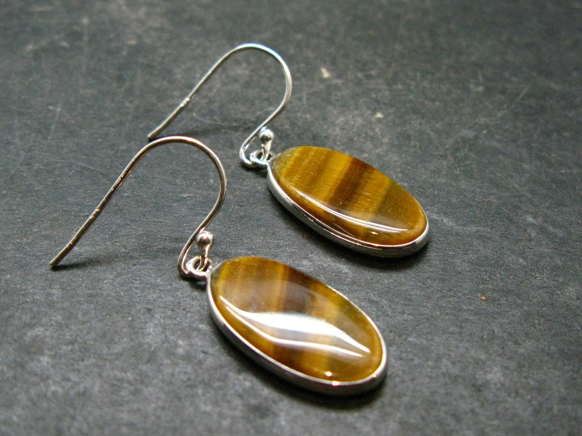 Tiger Eye Earrings - 4.04 Grams
