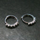 Genuine Alexandrite Gem Silver Earrings From Russia - 1.05 Grams