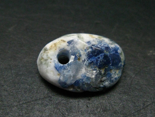 Benitoite In Natrolite Metal Free Pendant From California - 0.8" - 2.51 Grams