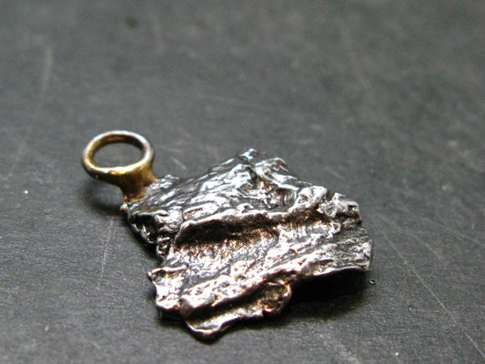 Large Campo Del Cielo Meteorite Pendant from Argentina - 0.7" - 3.0 Grams