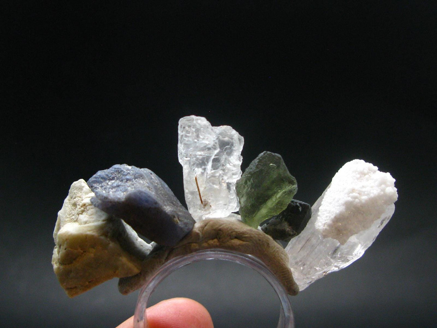 Synergy 12 Set Phenakite Moldavite Natrolite Petalite Danburite Tektite Scolecite Herderite Tanzanite Brookite 71.31 Gr