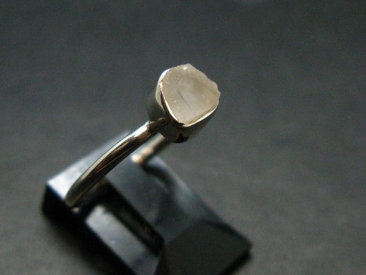 Phenakite Phenacite Crystal Silver Ring From Nigeria - Size 7 - 1.82 Grams