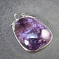 Rare High-Quality Charoite Pendant in SS From Russia - 1.8" - 20.5 Grams