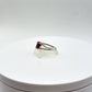 Ruby Solitaire Ring | Natural Ruby in Sterling Silver | July Birthstone Jewelry - Size 8