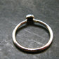 Muonionalusta Meteorite Sterling Silver Ring from Sweden - 1.40 Grams - Size 6