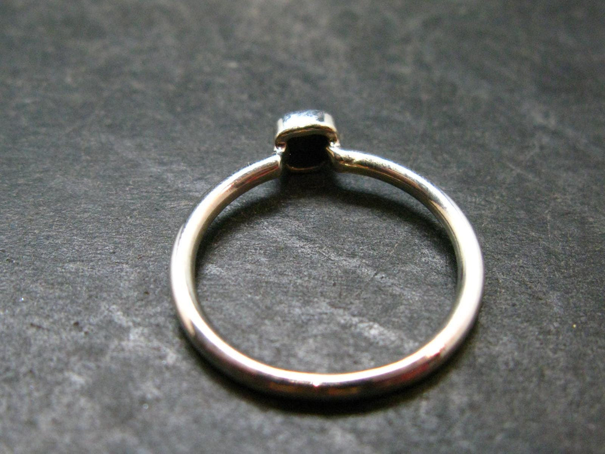 Muonionalusta Meteorite Sterling Silver Ring from Sweden - 1.40 Grams - Size 6