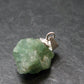 Extremely Rare Raw Gem Green Kornerupine Silver Pendant Crystal From Tanzania - 1.81 Grams - 0.7"