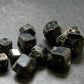 lot of 10 Black Melanite Andradite Garnet Crystals From Mali - 42.80 Grams