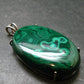 Queen of Green!! Genuine Vivid Vibrant Green Malachite Sterling Silver Pendant - 2.3" - 30.0 Grams