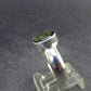 Moldavite Tektite Facetted Silver Ring from Czech Republic - Size 9 - 6.21 Grams