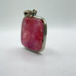 Cobalto Calcite Silver Pendant Pink Crystal Gemstone Natural Stone Jewelry Gift