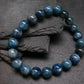 Blue Kyanite Genuine Bracelet ~ 7 Inches ~ 9mm Round Beads
