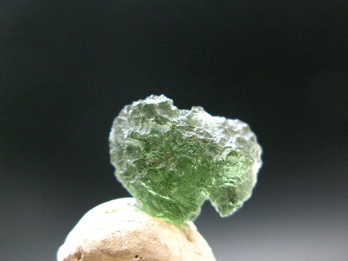 Moldavite Tektite Raw Piece from Czech Republic - 0.6" - 8.25 Carats - 1.65 Grams