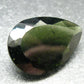 Moldavite Tektite Gem Cut Facetted Stone from Czech Republic - 20.50 Carats - 26x17mm